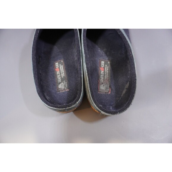 Haflinger Grizzly Torben Navy Blue Pure Wool Felt Men\'s Clogs EU 44 (M 11/W 13) main image 4